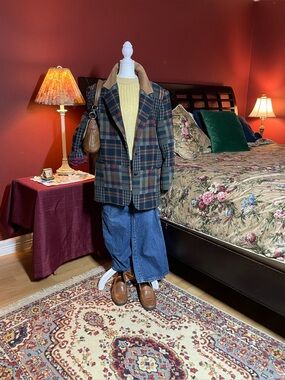 VTG80's Laura Jefferies Patchwork Plaid Wool BlendBlazer
JacketSzL Grandpacore